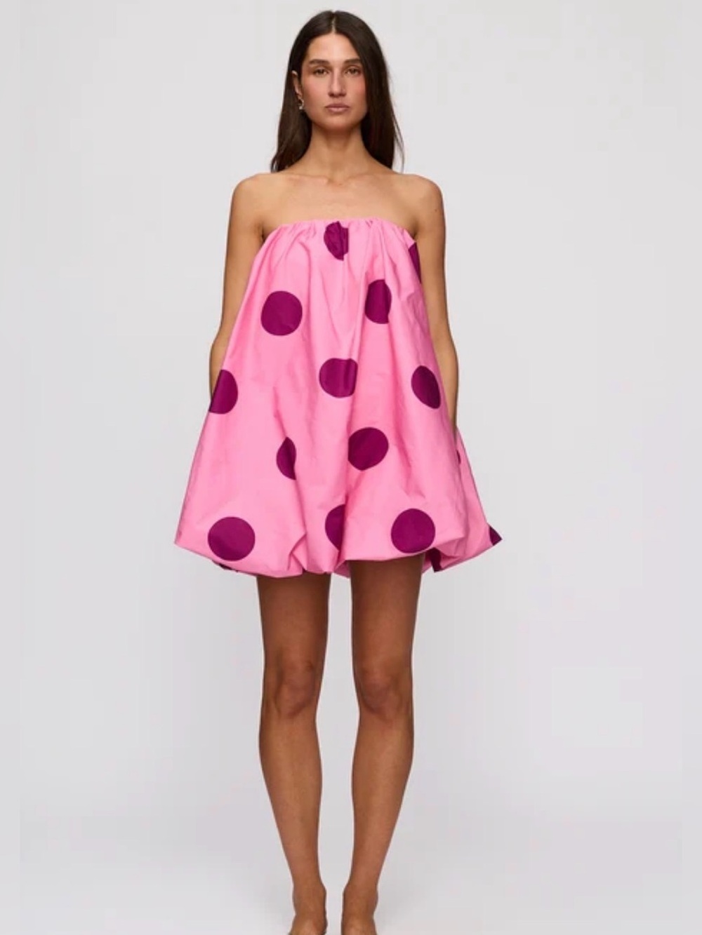 NWT Heyson Polka Dot Bubble Mini Dress Size L